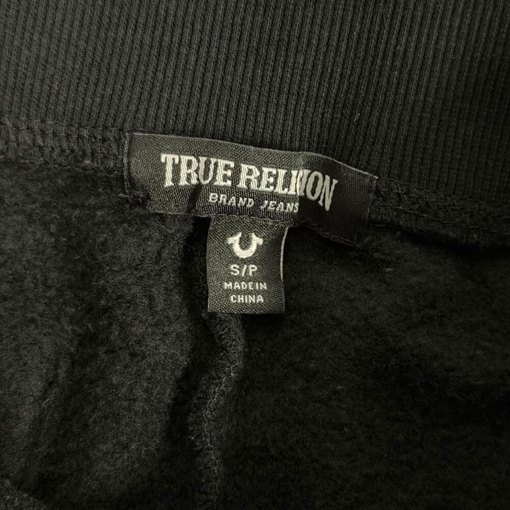 Y2K Black True Religion zip-up hoodie and flare pant set - Picture 7 of 8